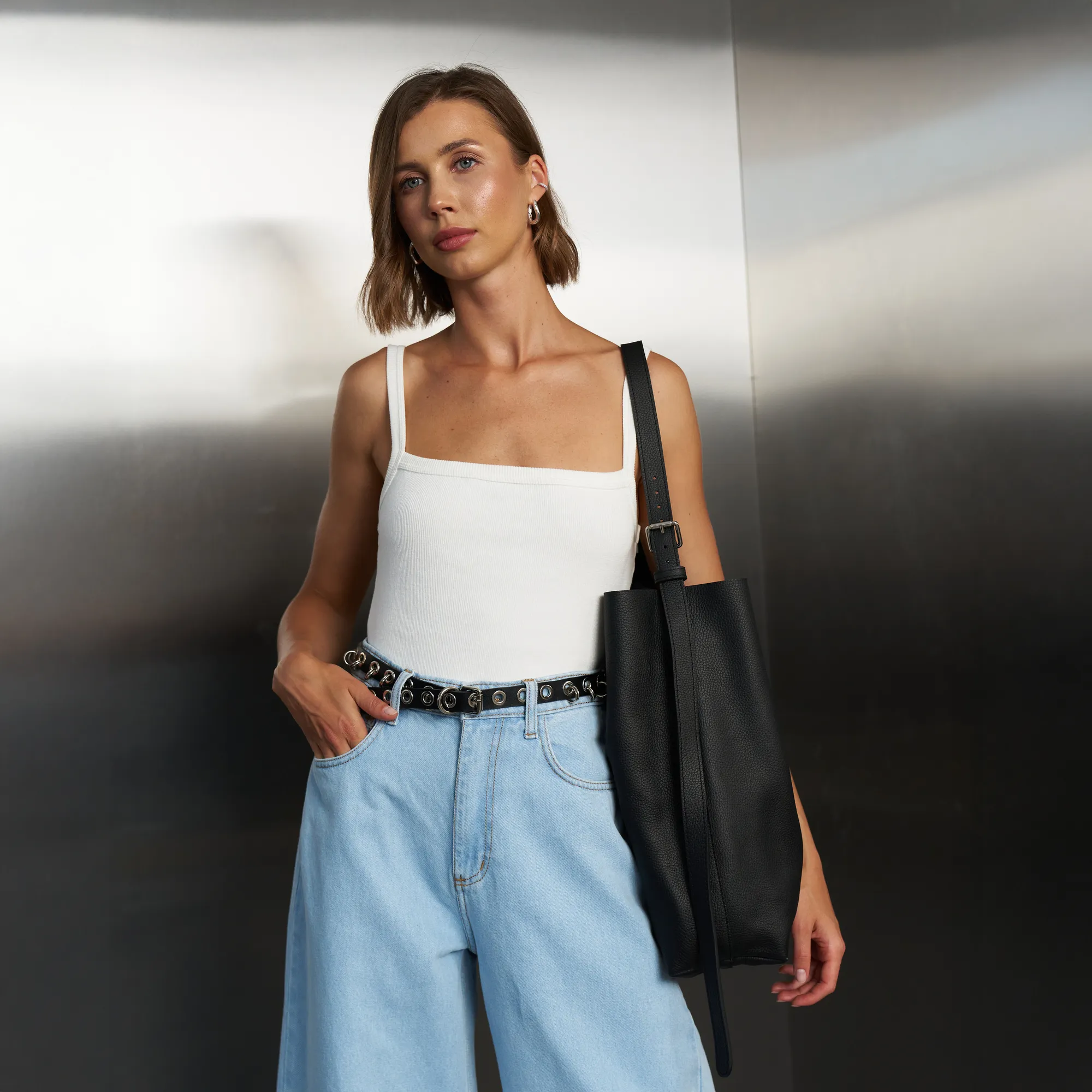 Leather Tote Bag Tati - Image 6