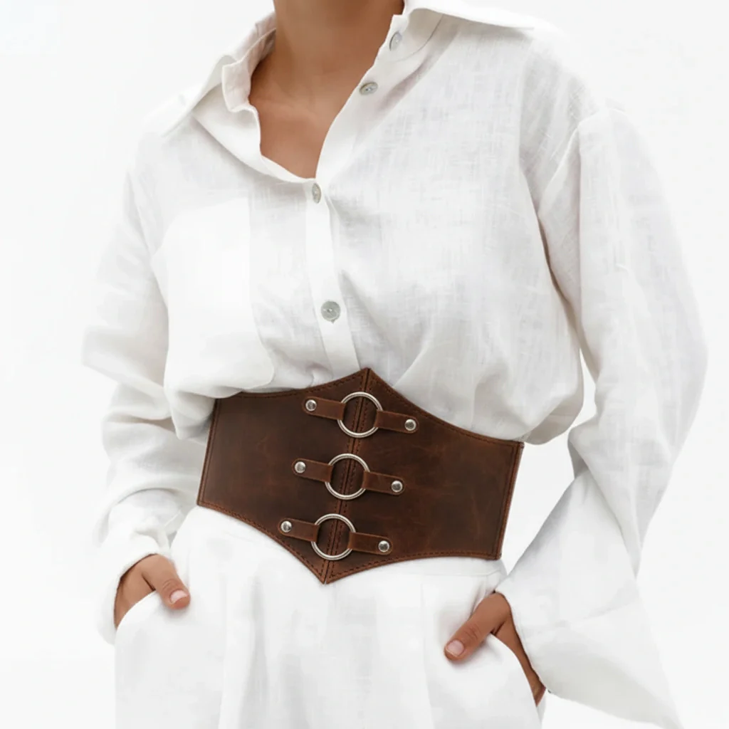 Leather Underbust Corset Rings of SATURN - Image 14