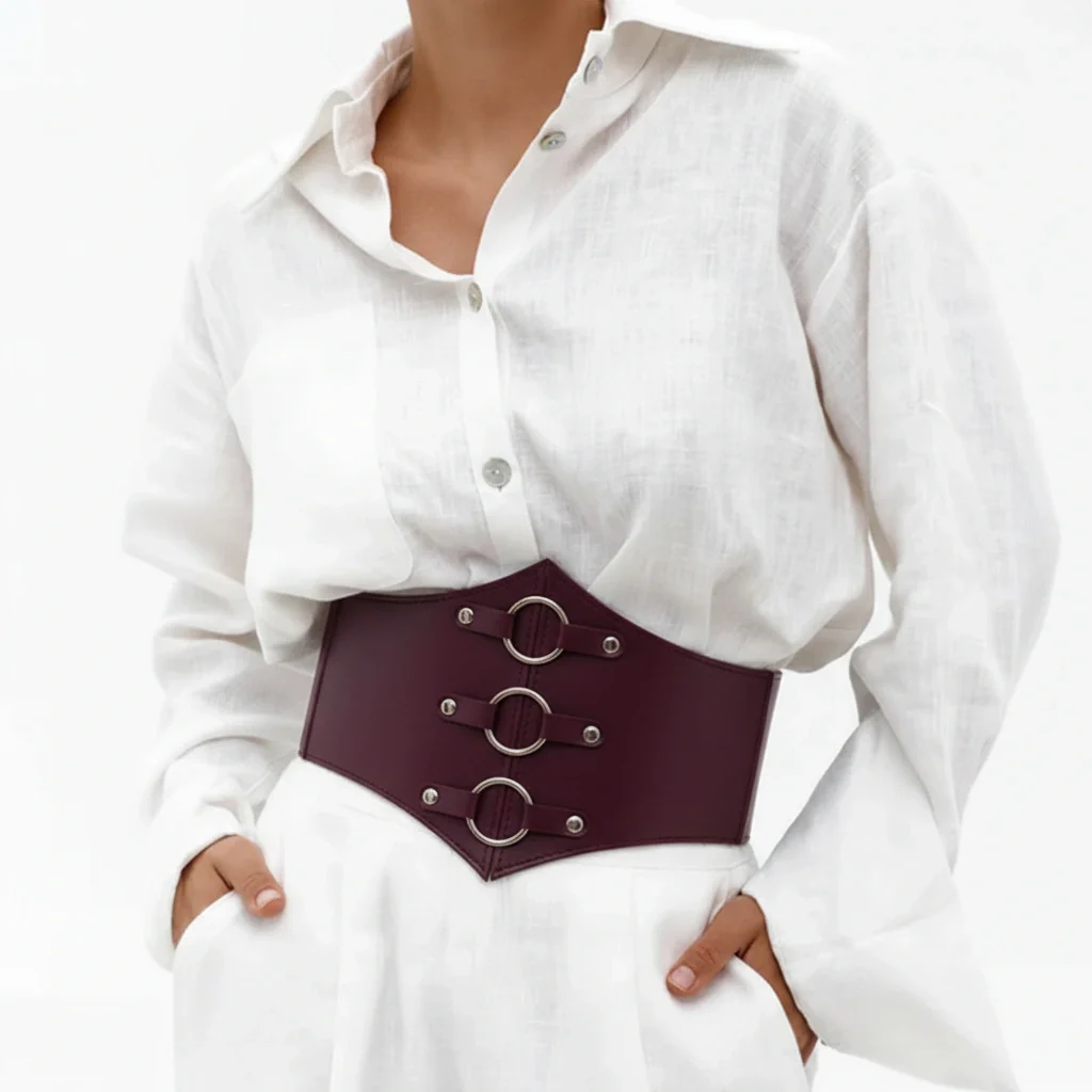 Leather Underbust Corset Rings of SATURN - Image 15