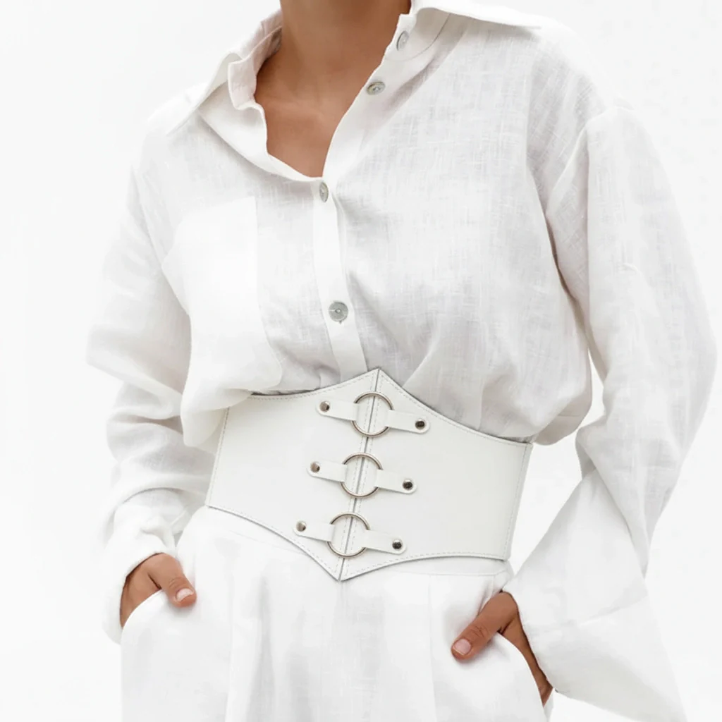 Leather Underbust Corset Rings of SATURN - Image 16