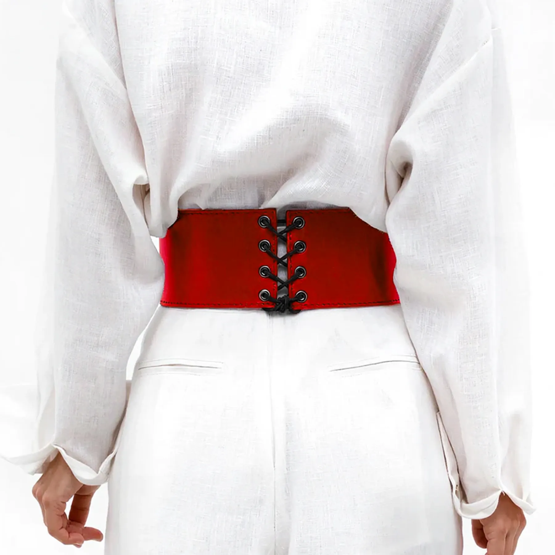 Leather Underbust Corset Rings of SATURN - Image 8