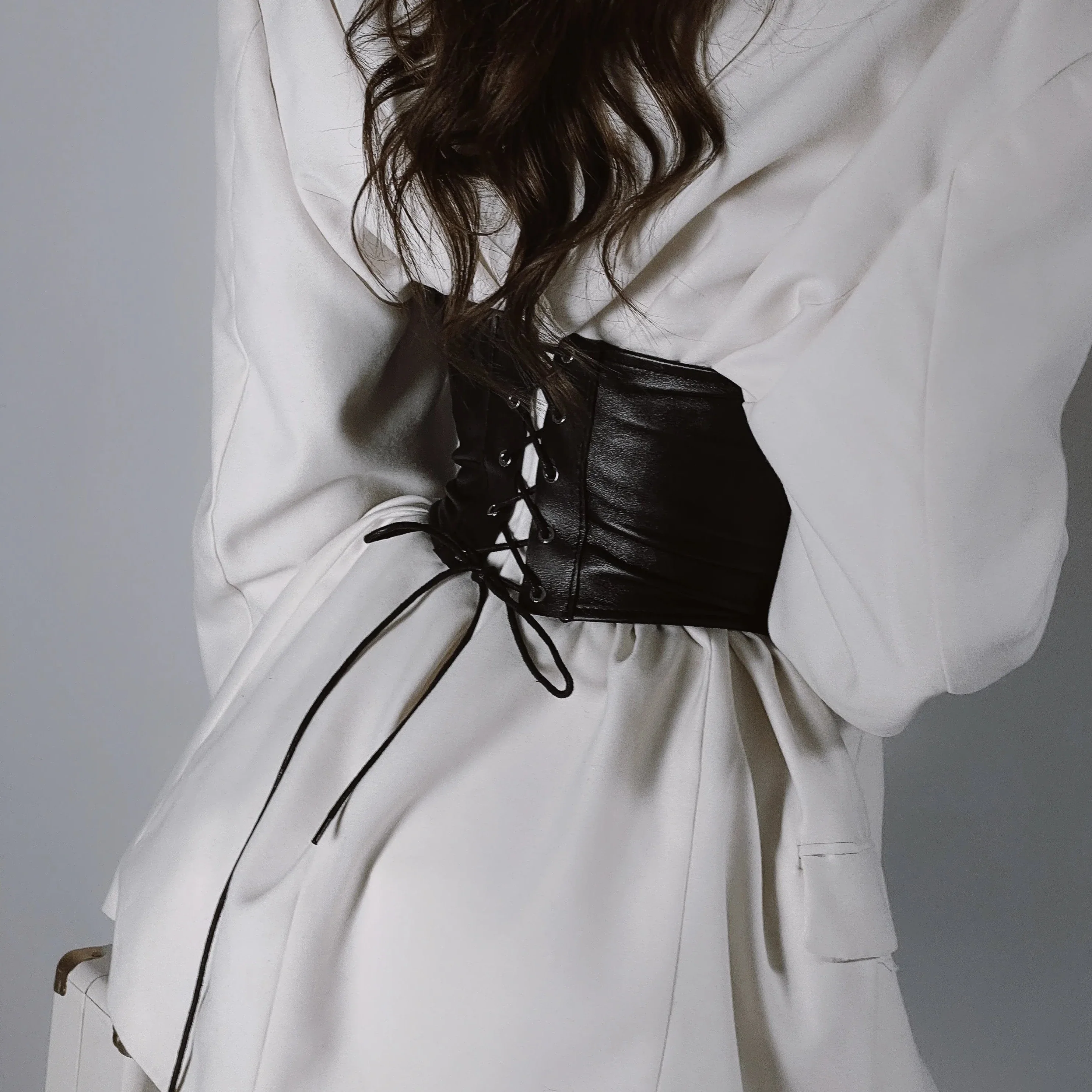 Leather Underbust Corset VICTORIA - Image 8