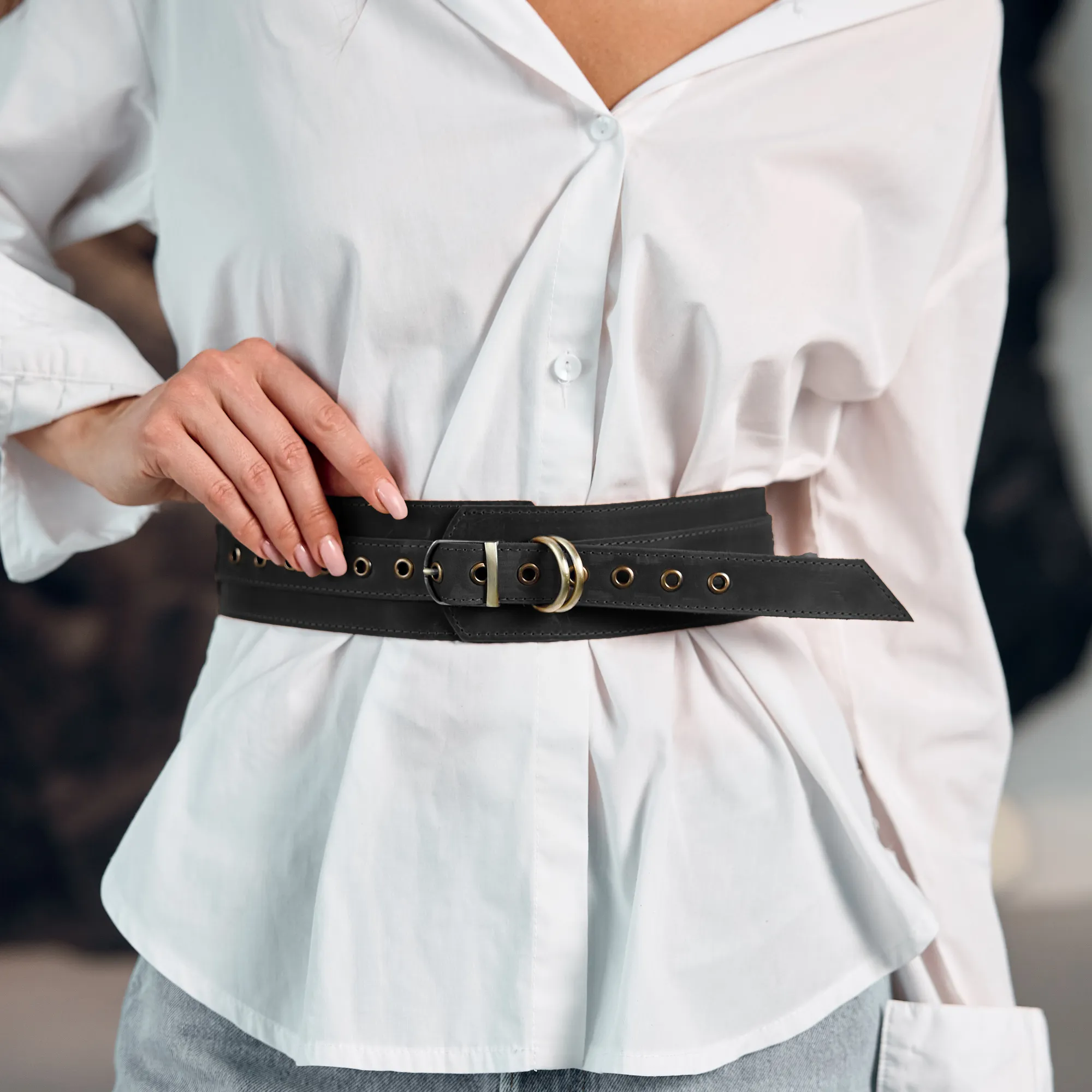 Leather Waist Belt Aurel - Image 7