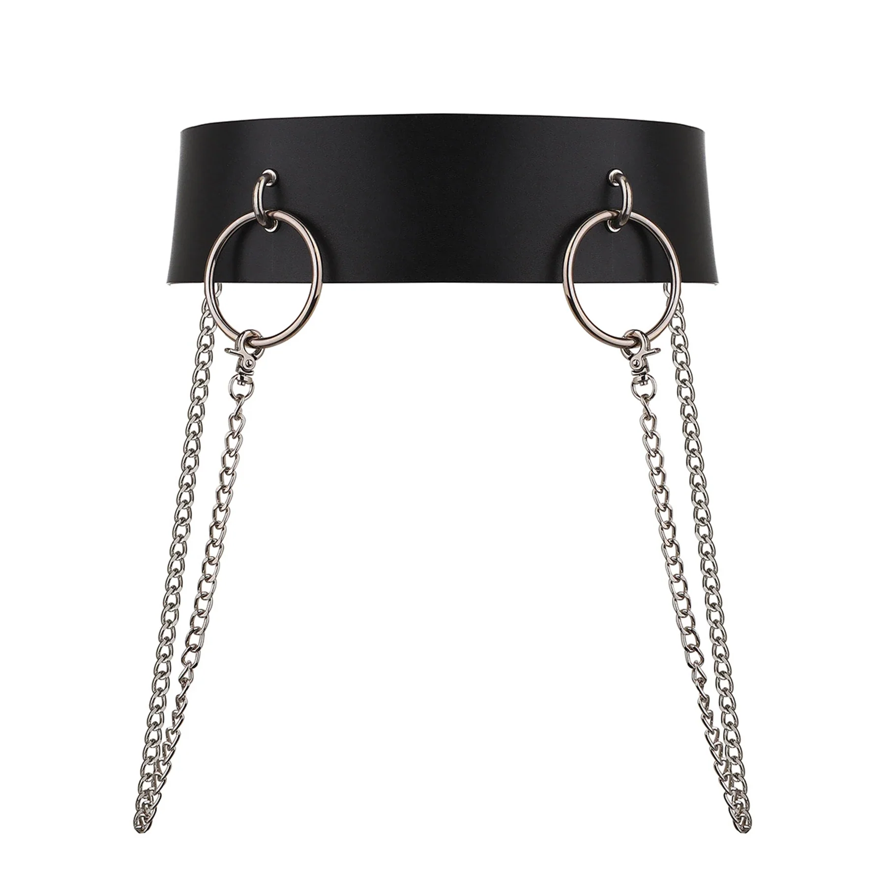 Leather Waist Belt with Chain AURORA - Image 12