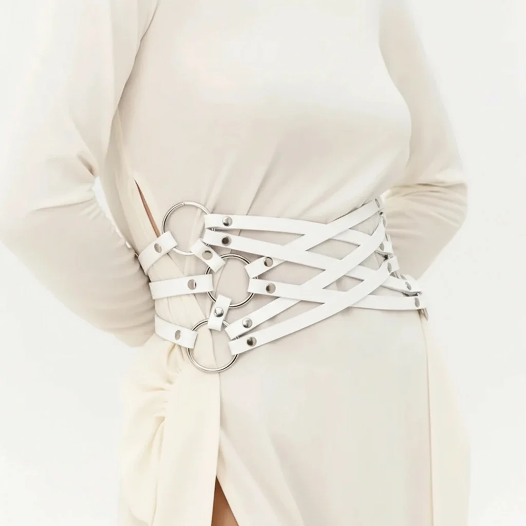 Leather Waist Cage Belt ELARA - Image 16