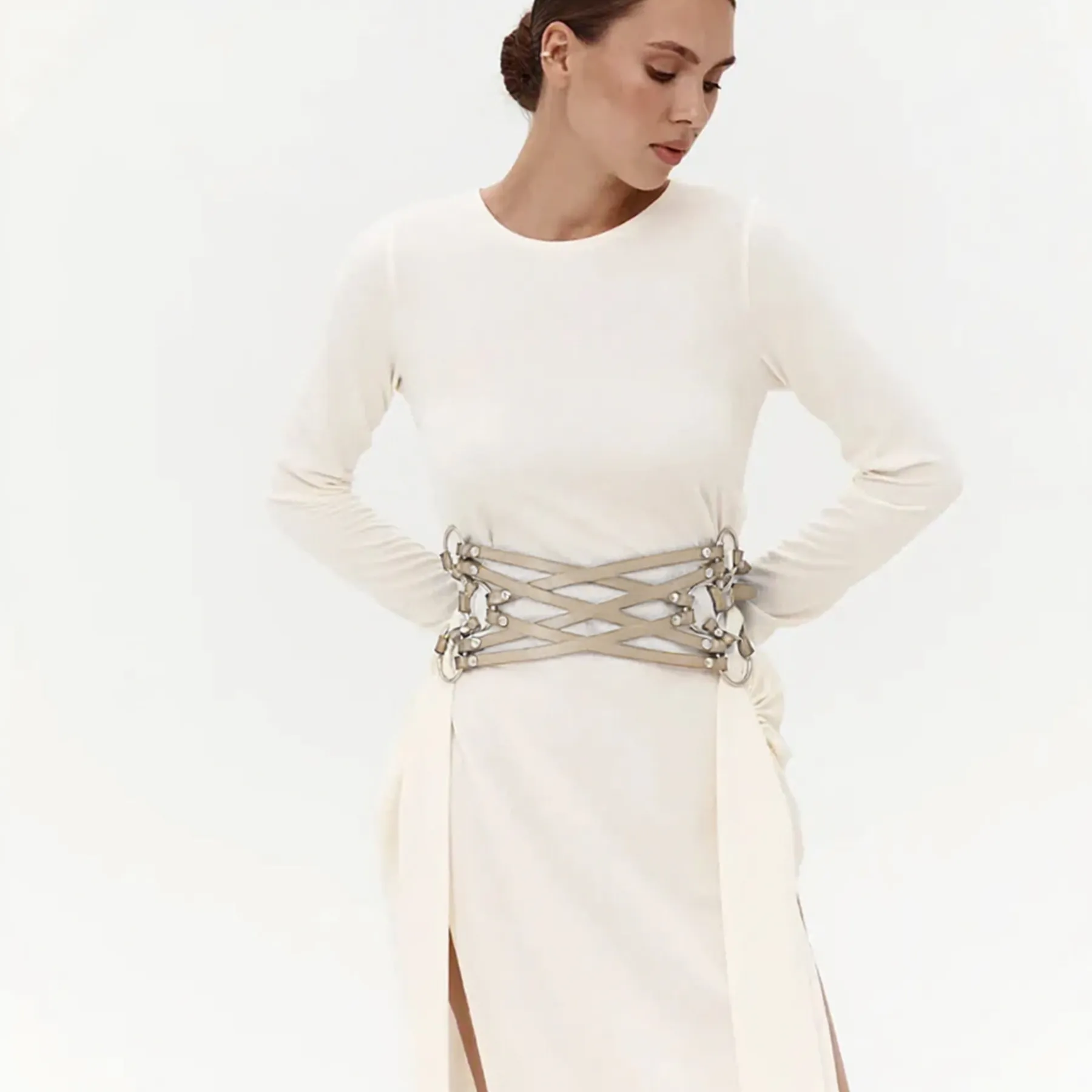 Leather Waist Cage Belt ELARA - Image 6