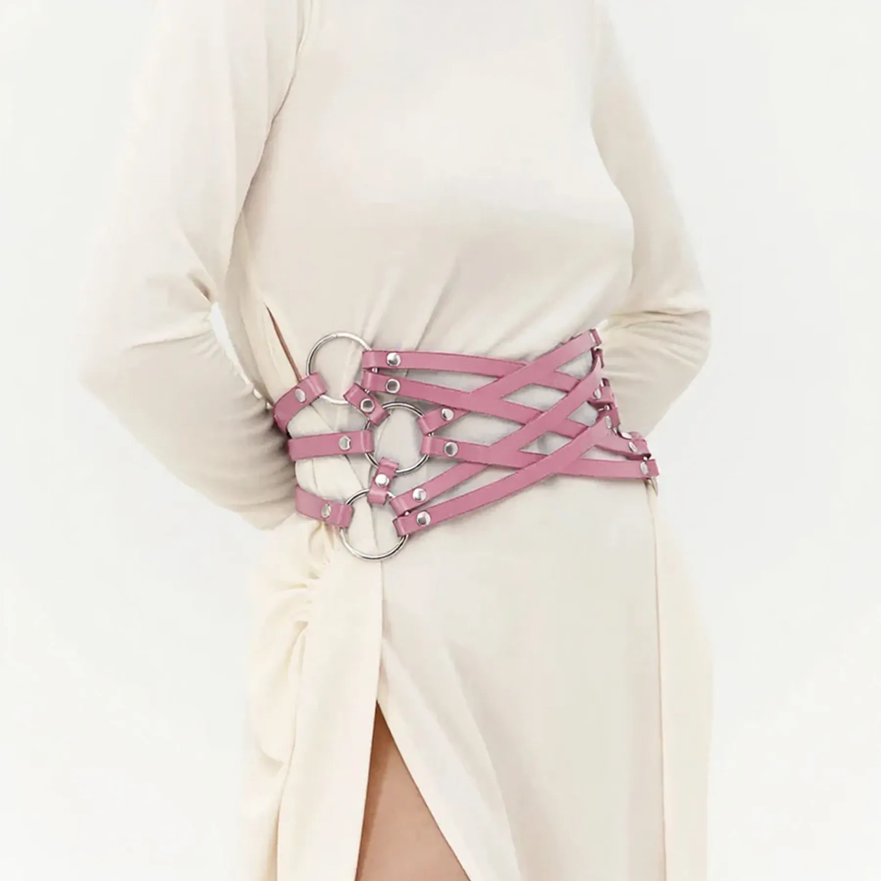 Leather Waist Cage Belt ELARA - Image 7
