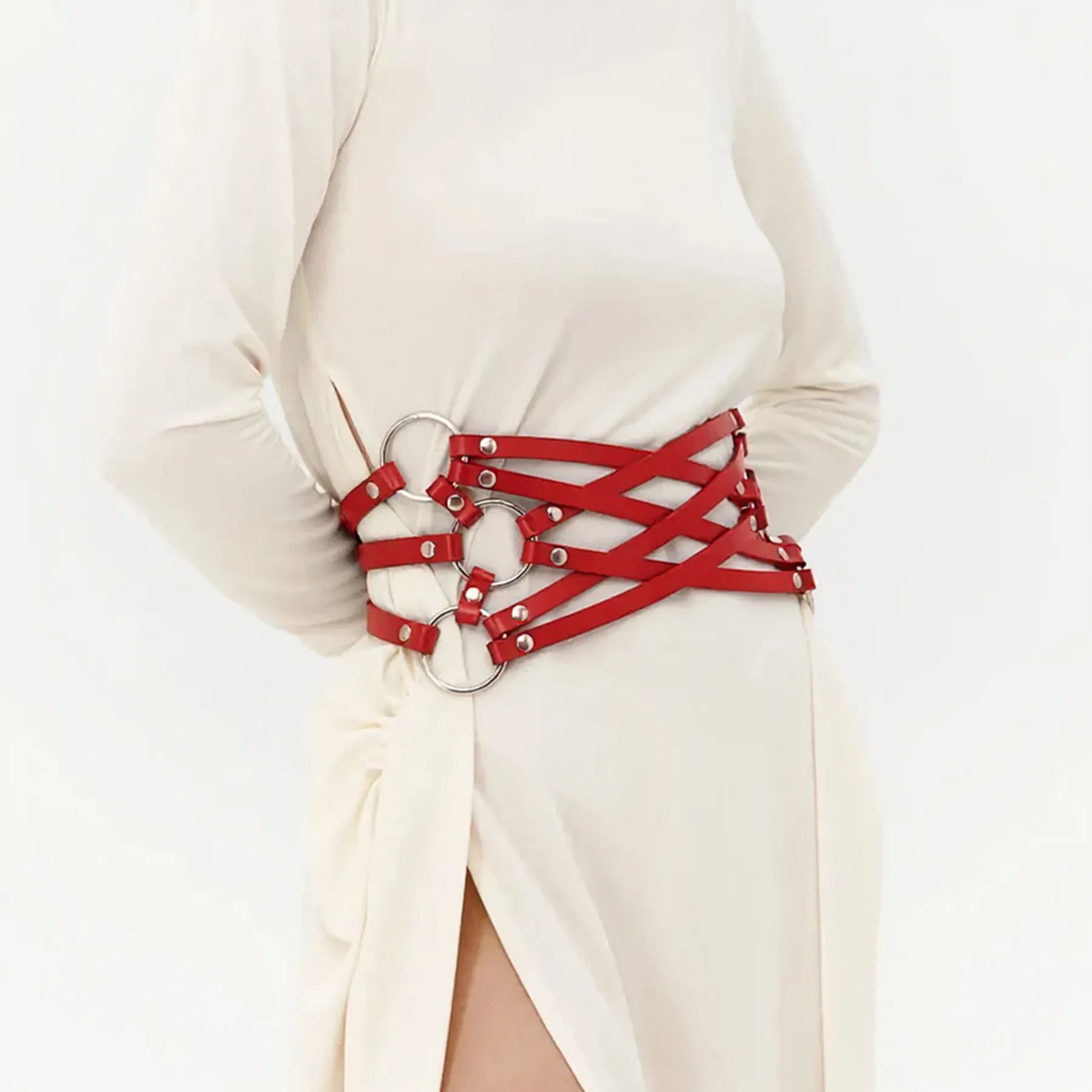 Leather Waist Cage Belt ELARA - Image 8