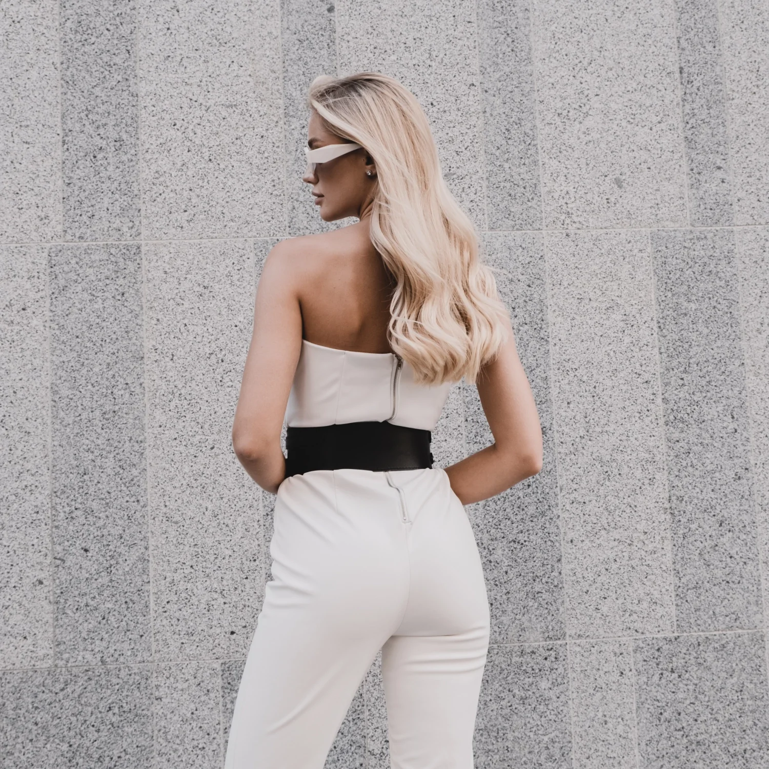 Leather Waist Wide Belt DUO - Image 11