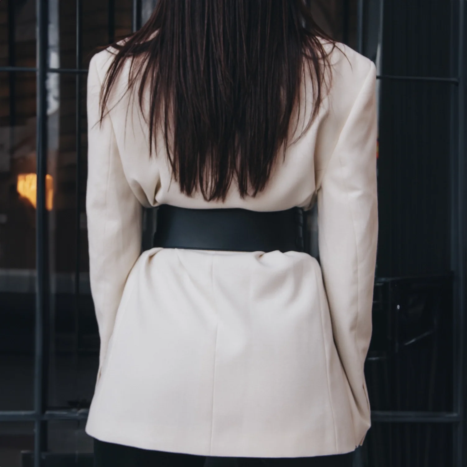 Leather Waist Wide Belt DUO - Image 3