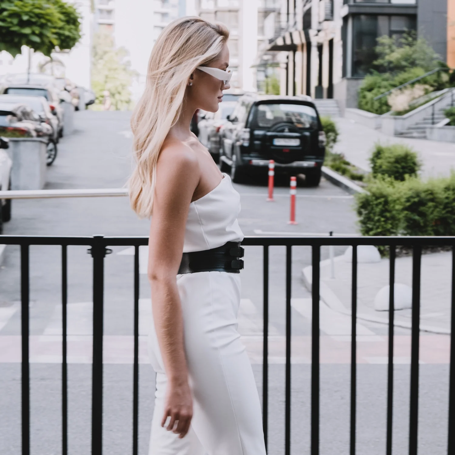 Leather Waist Wide Belt DUO - Image 7