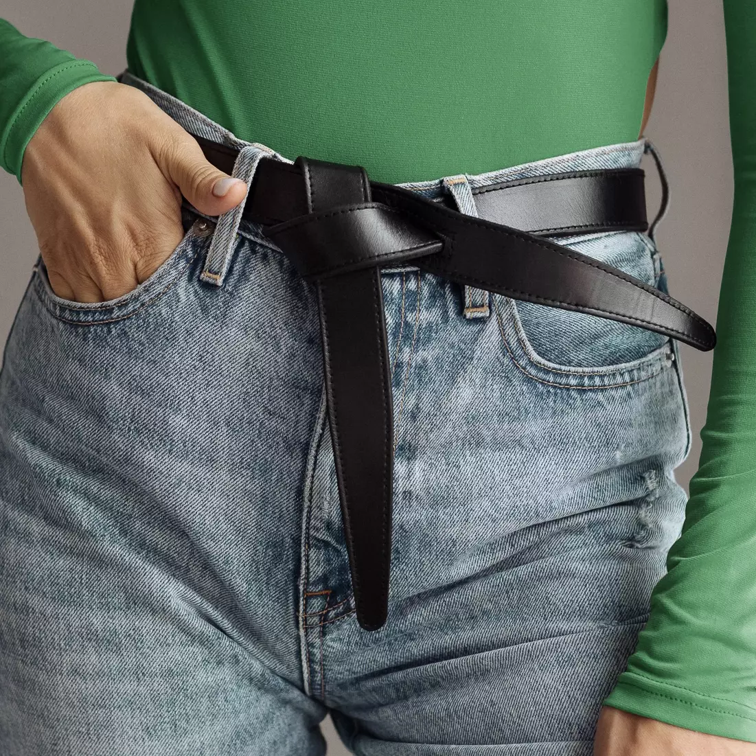 Lecce Knotted Leather Belt SABEL - Image 10