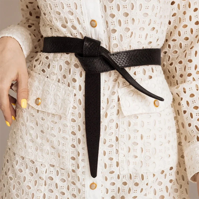 Lecce Knotted Leather Belt SABEL - Image 11