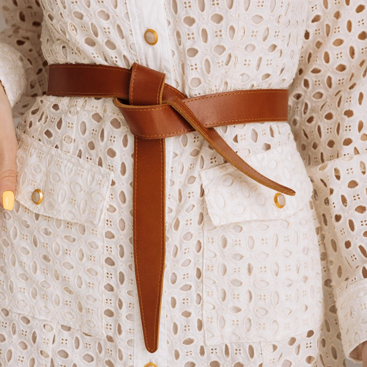 Lecce Knotted Leather Belt SABEL - Image 3