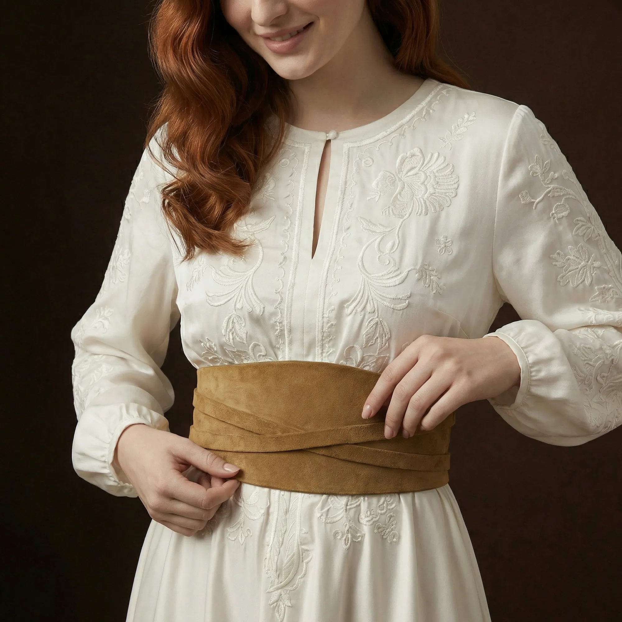 Suede Corset Belt TAILLE